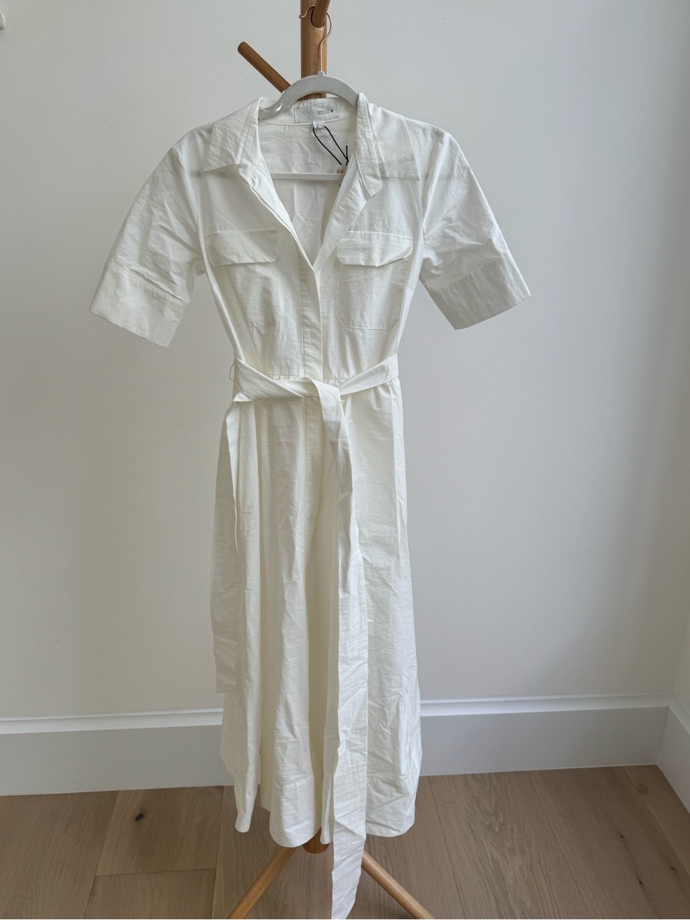 Zara ZW COLLECTION POPLIN MIDI DRESS - Picture 2 of 4